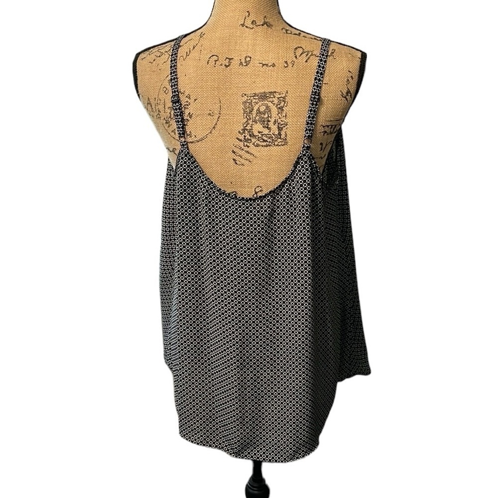 Worthington Woman black & cream plus size tank top blouse. Beautiful condition. - Picture 3 of 6